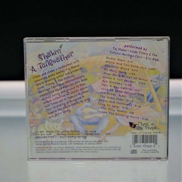 Shakin A Tailfeather Music For Little People Vintage 1997 Rhino Kid Label - Picture 3 of 6